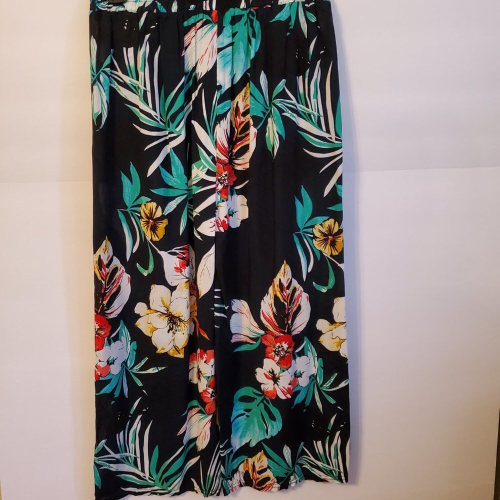 GM Fashion USA New Floral casual high waisted wide leg pants one size. - Picture 4 of 12
